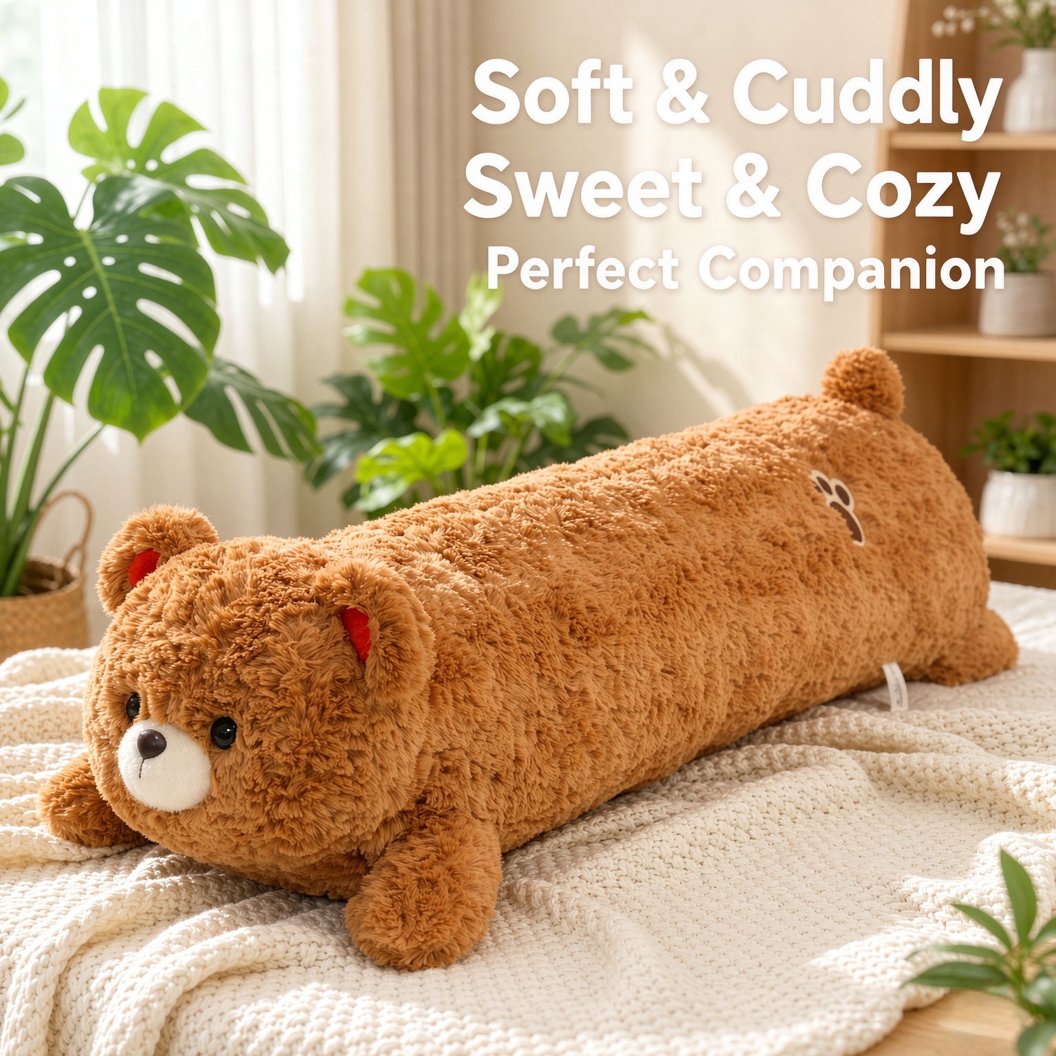 Long throw pillow